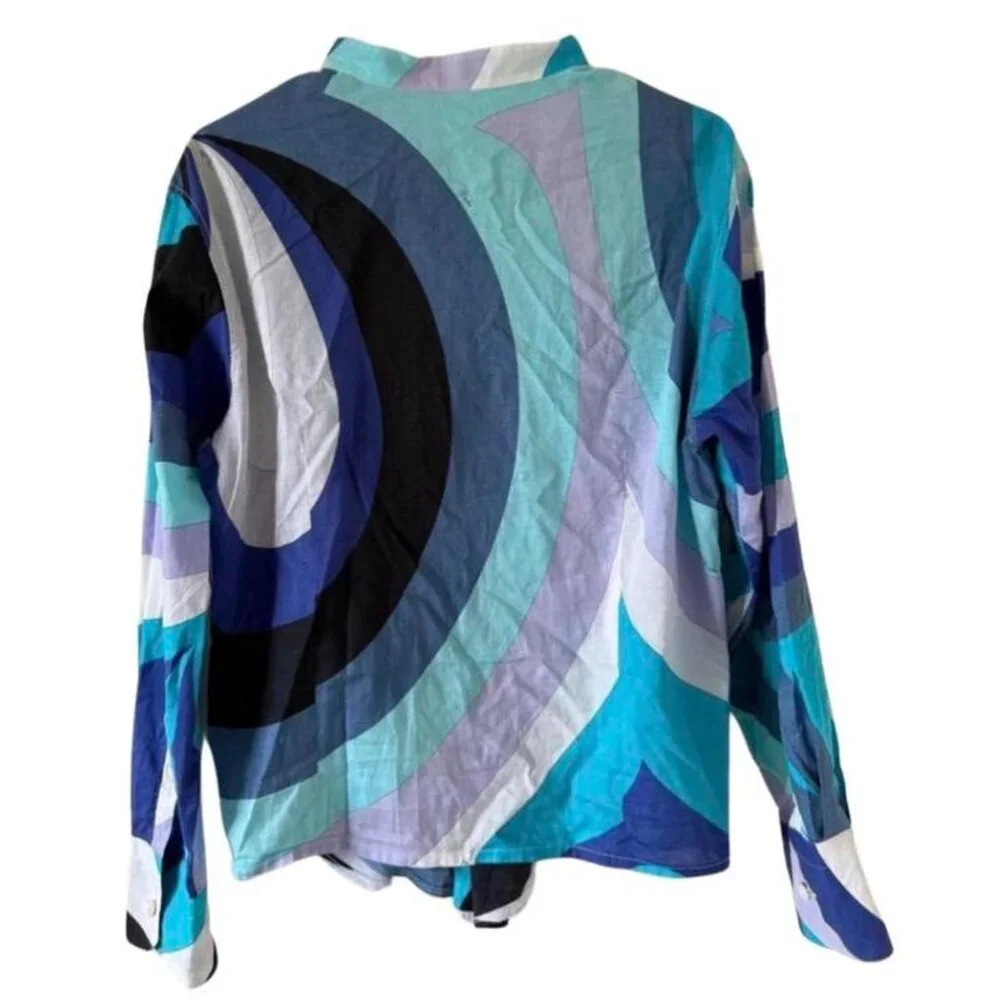 Emilio Pucci Women’s Long Sleeve Button-Up Shirt - Picture 2 of 4